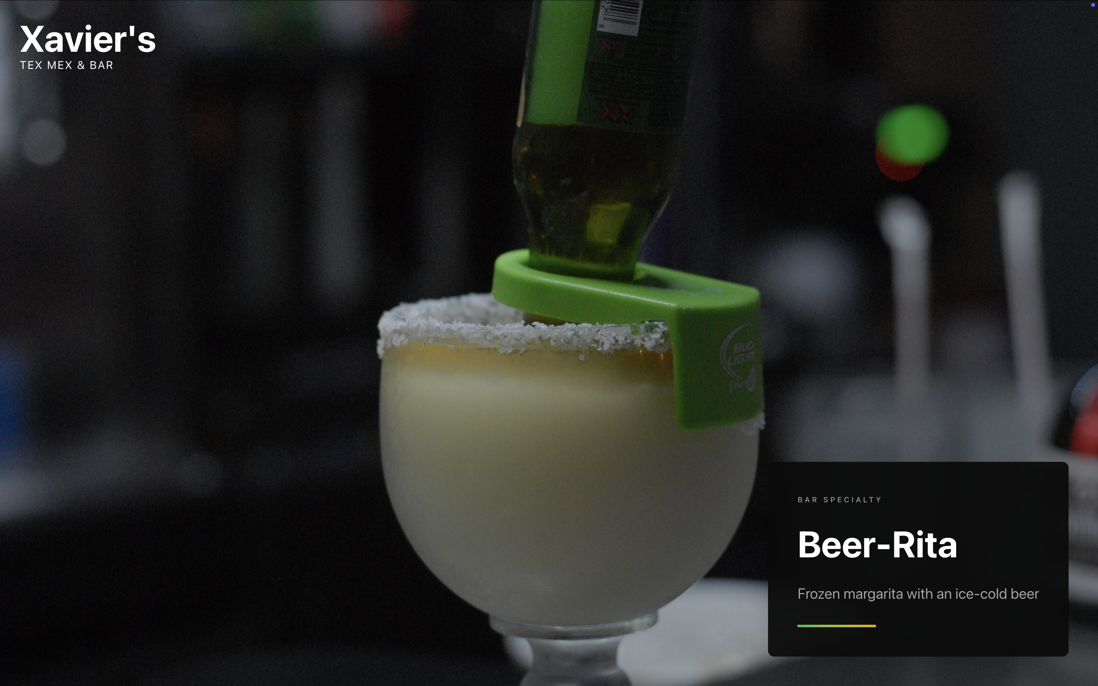 Colorful margarita drink